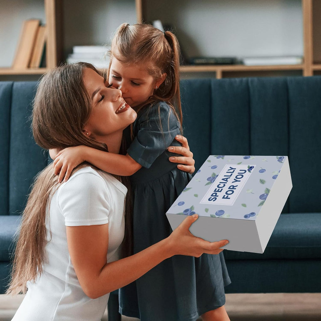 Spa Gifts Set Unique Bath Gift Set for Women Self Care Gifts Relaxing Spa Gifts Bath Spa Gift Basket for Women with Care Package Home Spa Products for Birthday Gifts (Blueberry)