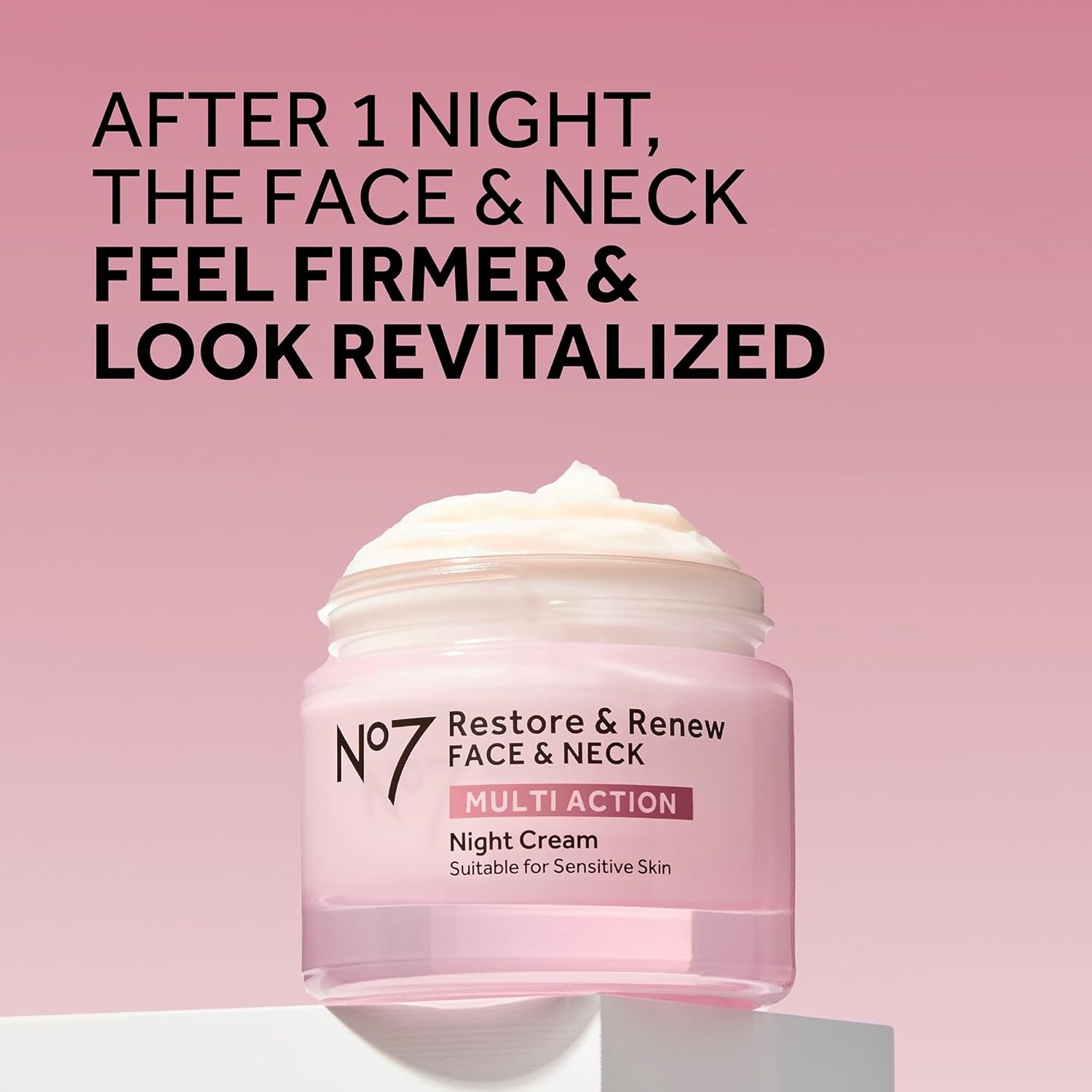 No7 Restore & Renew Face & Neck Multi Action Skincare System, Pack of 1 | Includes SPF 30 Day Cream, Anti-Aging Facial Serum & Hydrating Night Cream, Vitamin C, Hyaluronic Acid & Collagen Peptides