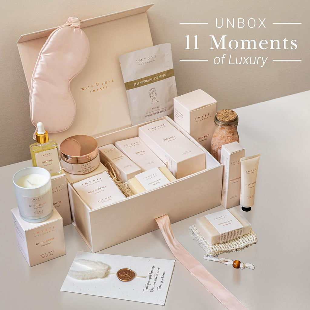 Birthday Gifts for Women - Luxury Pamper Hamper Spa Bath Gift Set for Her | Pamper Gifts for Women in Ladies Gift-Ready Box; Bath Set for Christmas, Anniversary, Valentine'S, Mother'S Day & Self Care
