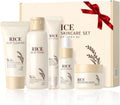 Rice Skin Care Sets & Kits,Korean Skincare Set,Glass Skin Care Gift Set,Skincare Gifts for Women with Cleanser,Serum,Toner,Cream,Eye Cream,Moisturizng,Firming Glowing Glass Skin